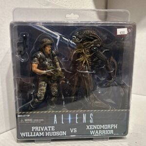 Private William Hudson Vs Xenomorph Warrior Aliens 2013 NECA Reel Toys Sealed